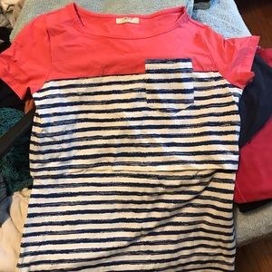 Nursing tee. Cotton and spandex. Size small